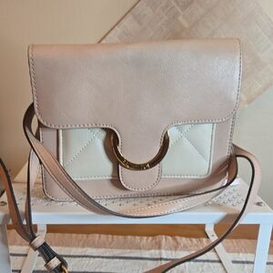 Rachel Zoe Elegant Beige and Cream Women's Crossbody Bag